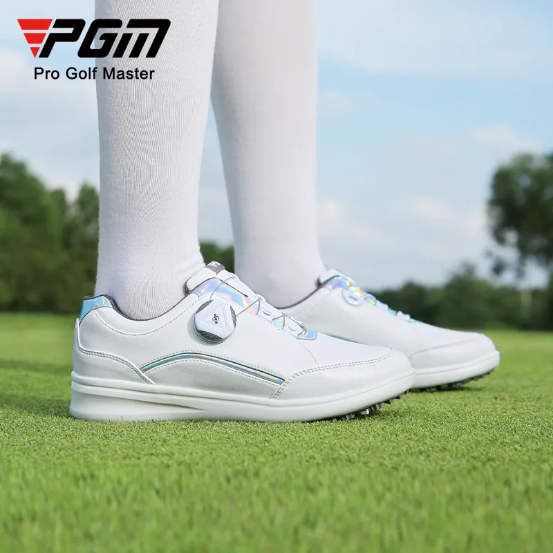 

PGM golf shoes women's 2022 new waterproof shoes microfiber colorful anti-slip spin buckle sneakers