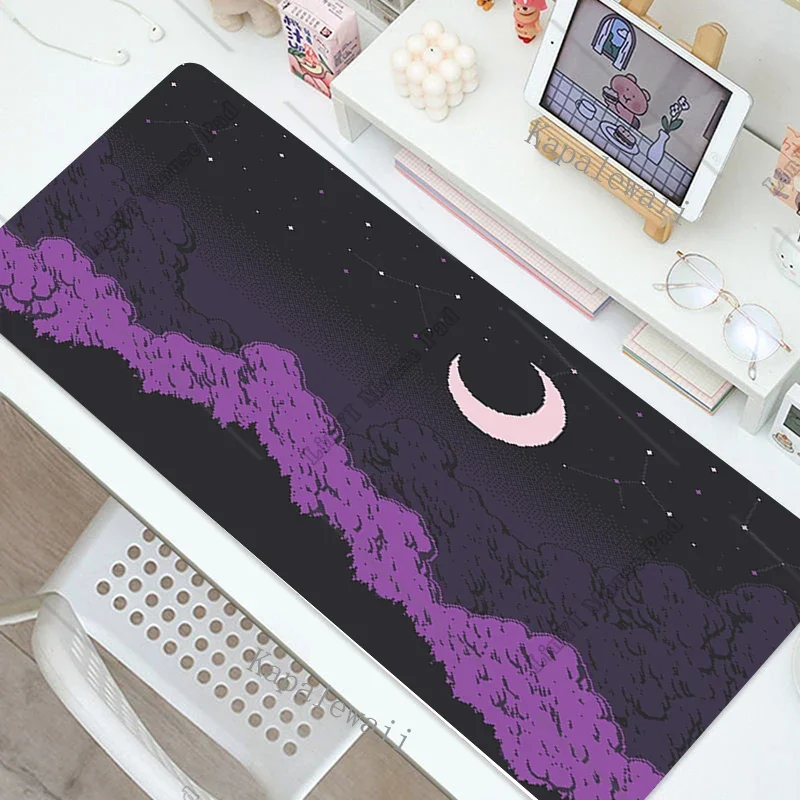 Pixel Art Gaming MousePad XXL Computer Laptop Gamer Extended Mouse Mat Large Anime Mouse Pad 90x40 cm Keyboard Kawaii Desk Mat