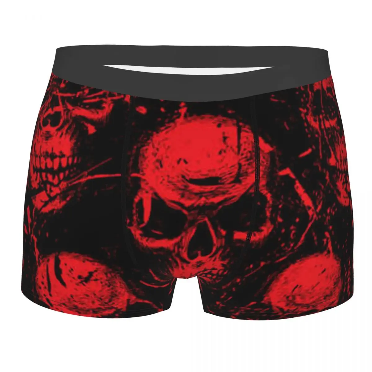 Men's Panties Underpants Boxers Underwear Red Sinister Skulls Sexy Male Shorts