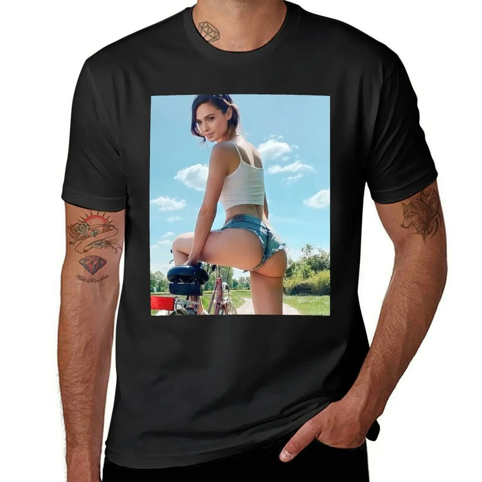 gal gadot T-Shirt customs graphics t shirts for men cotton