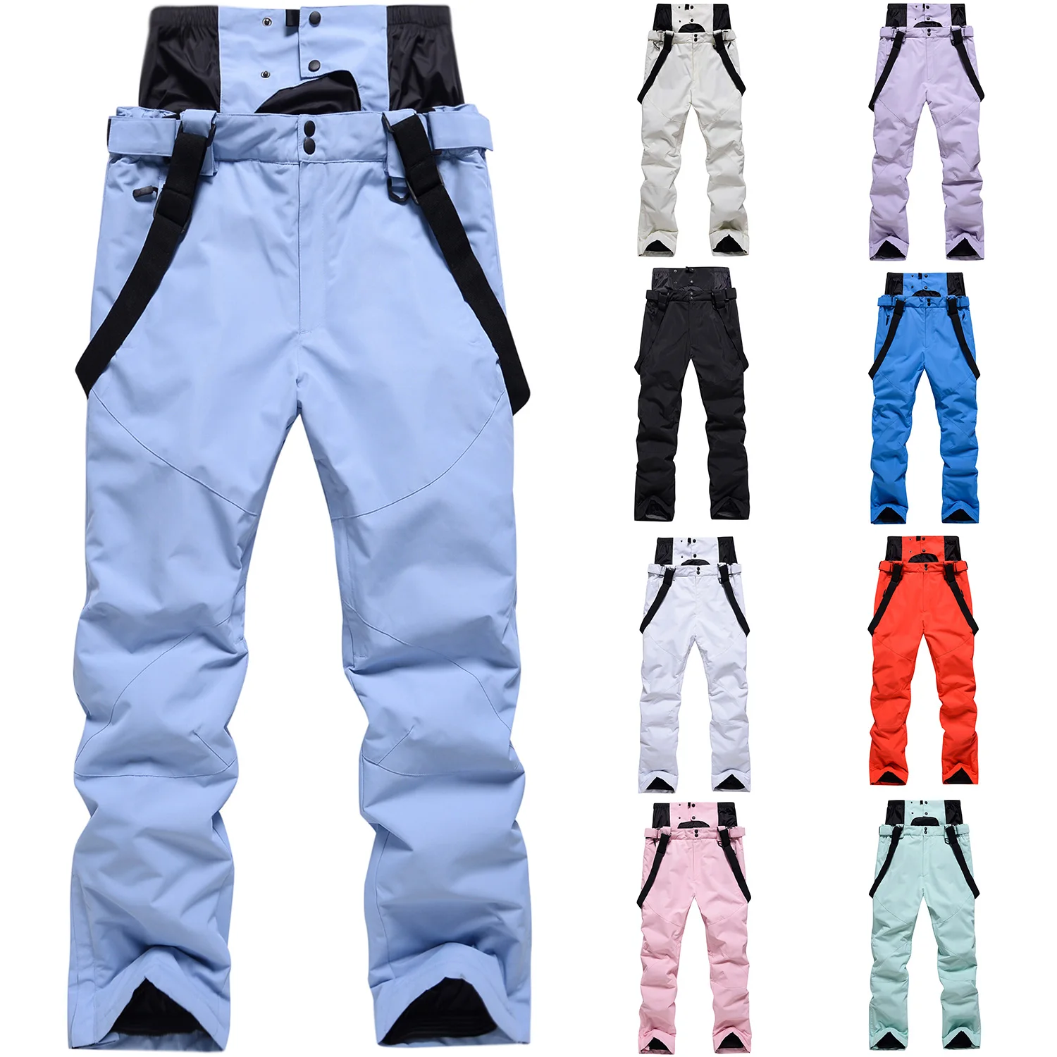 New Unisex Ski Pants Windproof Waterproof Snowboarding Pants Winter Outdoor Warm Snow Sports Pants Men Women Skiing Gear