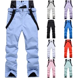 Pantalones de esquí Unisex a prueba de viento, pantalones de snowboard impermeables, pantalones deportivos de nieve cálidos para exteriores, equipo de esquí para hombres y mujeres, invierno, nuevo