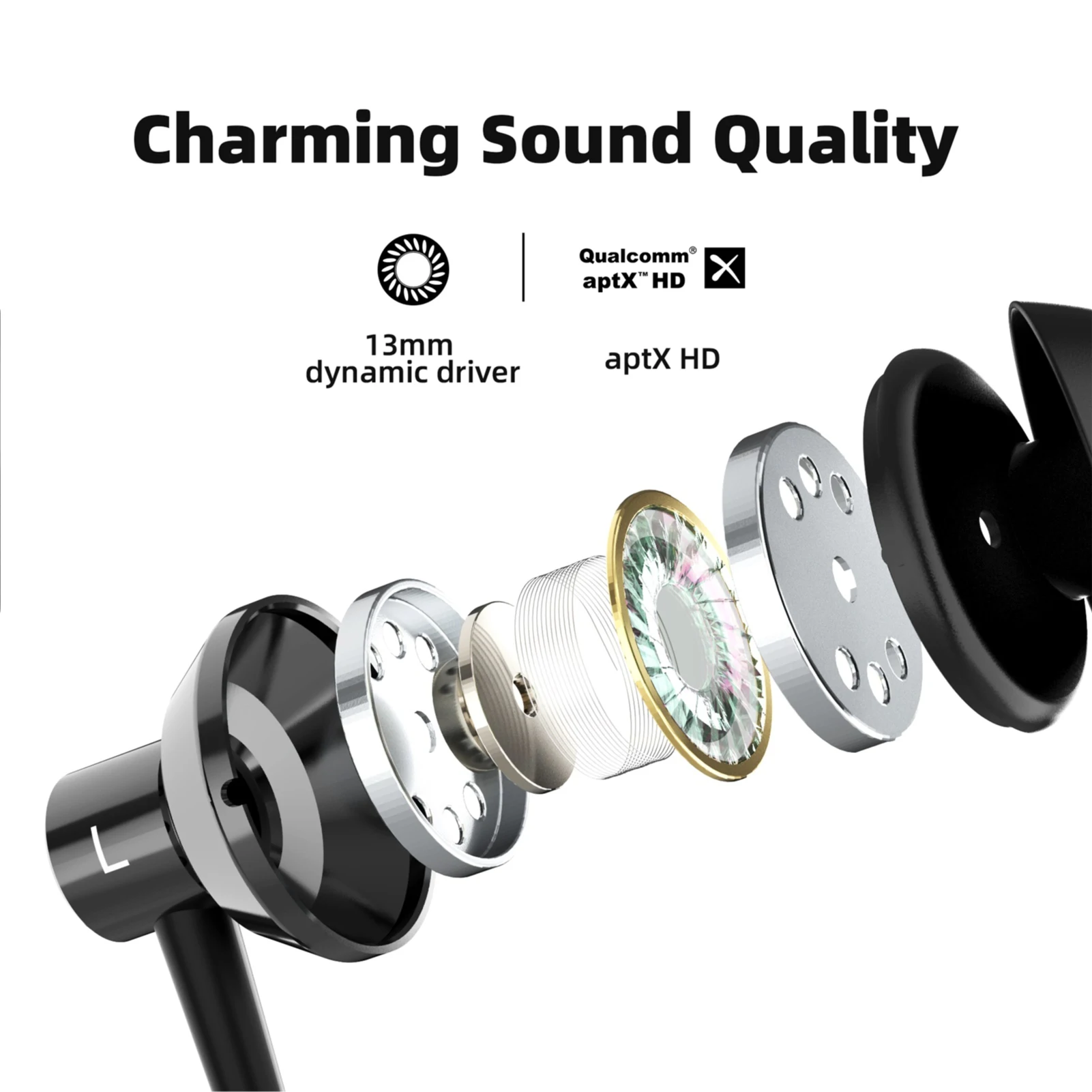 SoundMAGIC S20BT Bluetooth-наушники с шейным ремешком Hi-Fi стерео гарнитура-вкладыш с микрофоном легкие спортивные наушники