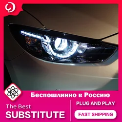 AKD Car Styling Headlights for Mazda 6 Atenza 2013-2016 LED Headlight DRL Head Lamp Led Projector Automotive Accessories