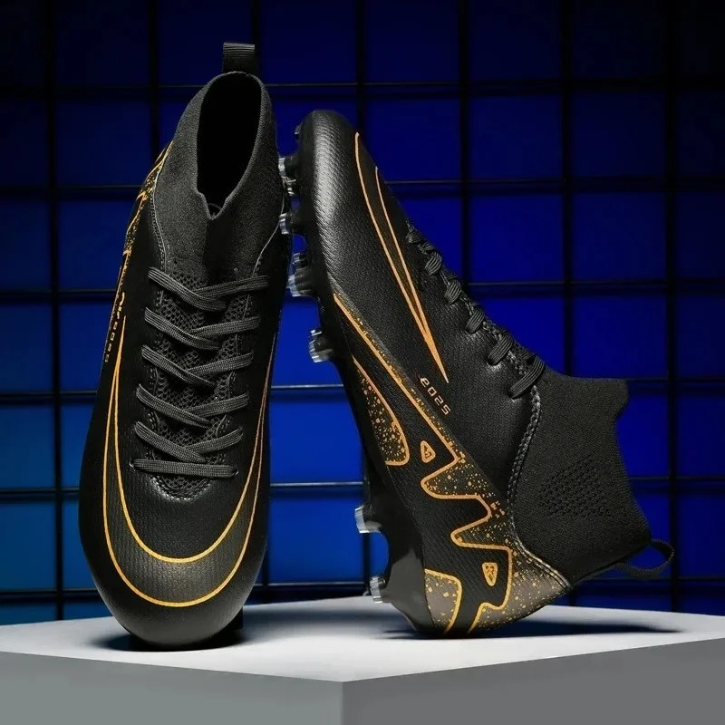 أحذية كرة القدم الوردية الأنيقة للرجال، جورب احترافي خفيف الوزن، حذاء كرة القدم للرجال، حذاء كرة القدم الأصلي غير قابل للانزلاق