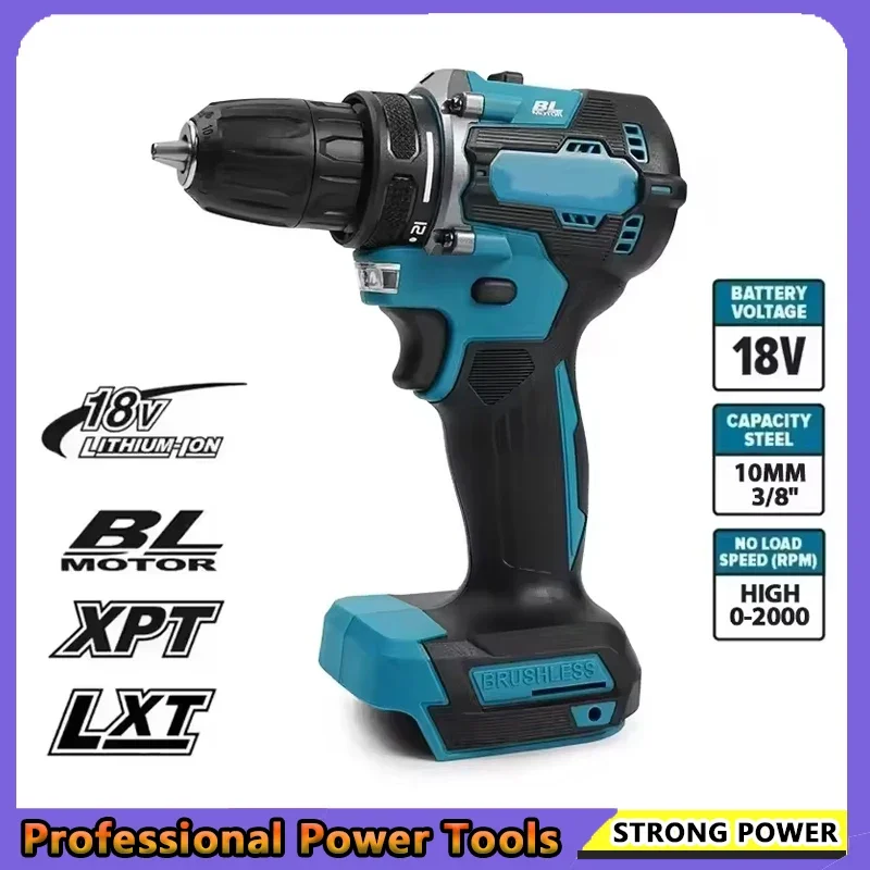 

Fit Makita DDF487 18V brushless electric drill, suitable for five-rope impact drill of decoration team, uses 18V Makita battery.