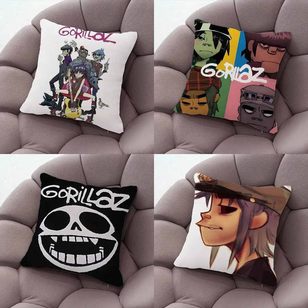 

G-Gorillaz The Mountain Pillow Case Plush Fabric Soft Double-Sided Printed Sofa Warm Winter Home Gift Cushion Cover