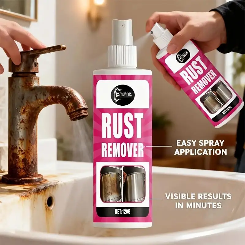 High-Quality Rust Removal Polish Spray, Removes Metal Surface Rust, Restores Kitchenware/garage Part Gloss, Fast Acting Powerful