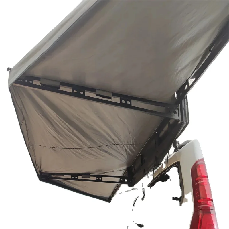 180 Granite Grey Expedition Foldout Vehicle Camping Side Awning + Side Walls