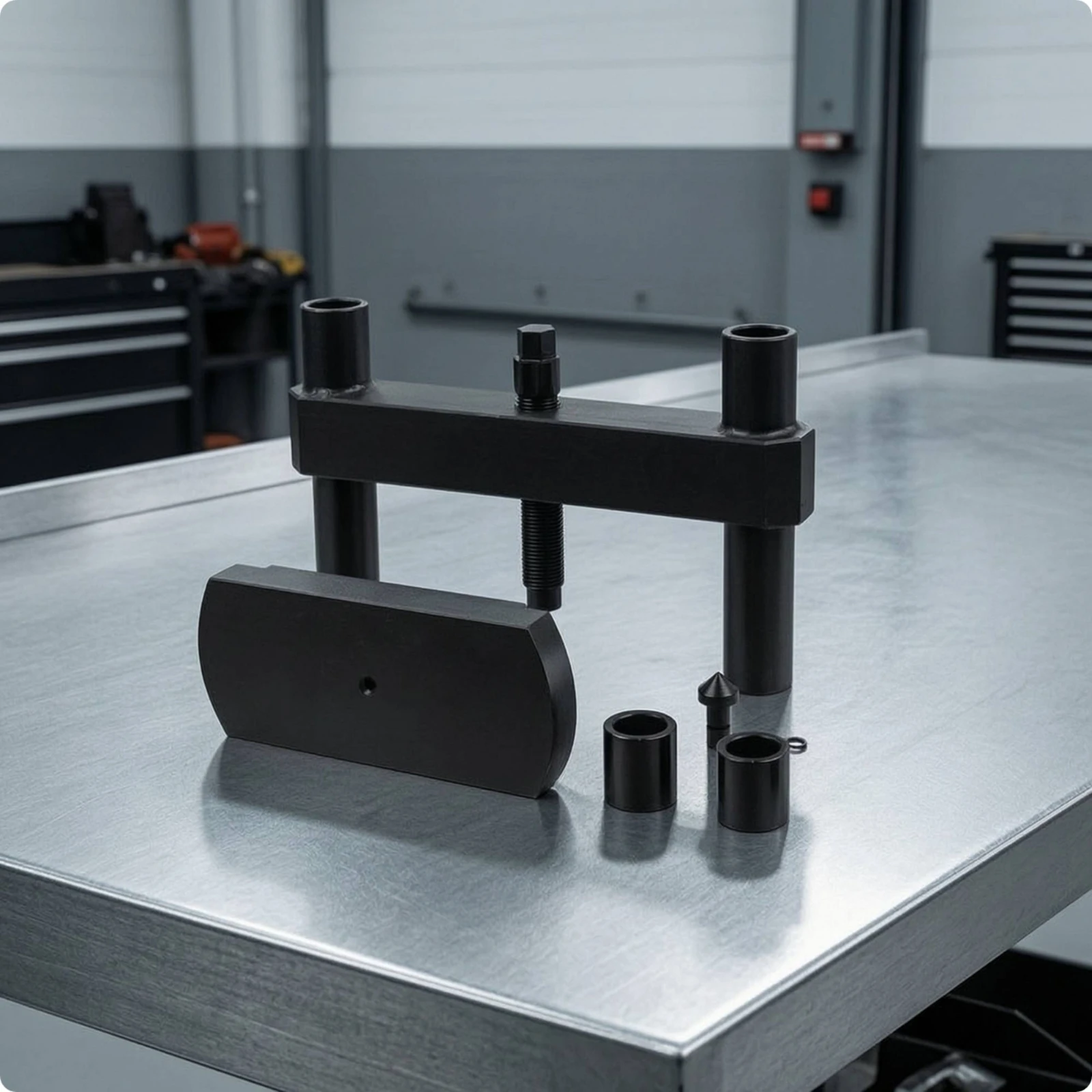 Liner Pressure Installation Tool Heavy Duty Cylinder Liner Press Installer Tool Sturdy Rigid for Engine Rebuilders, Workshops