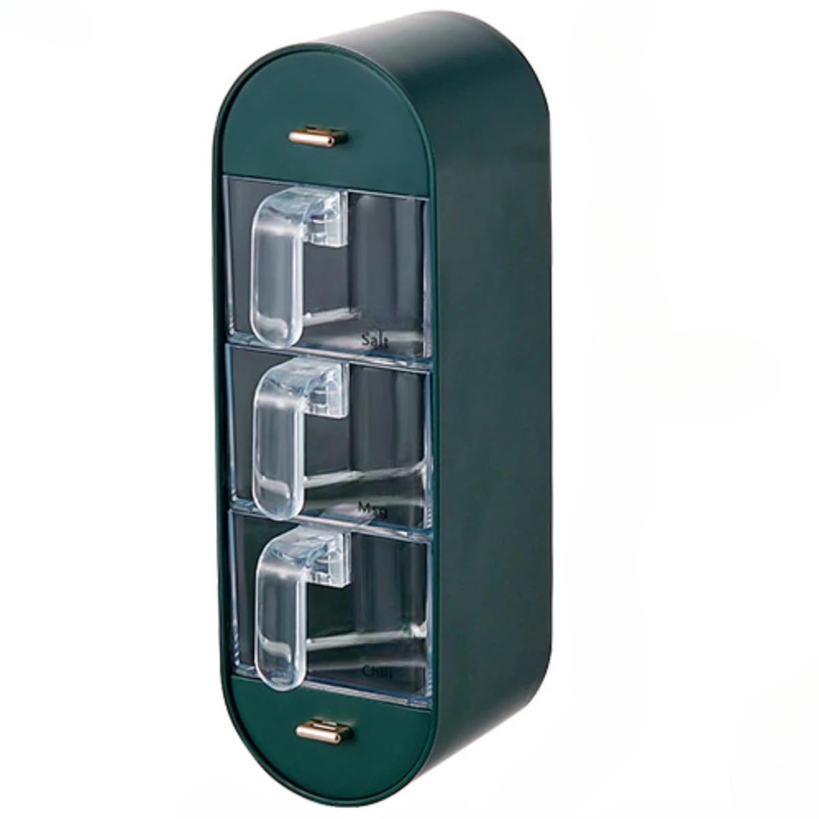 3 in 1 Kitchen Seasoning Box Sturdy Storage Container Salt Boxes for Sauces Sugar Spice Beans