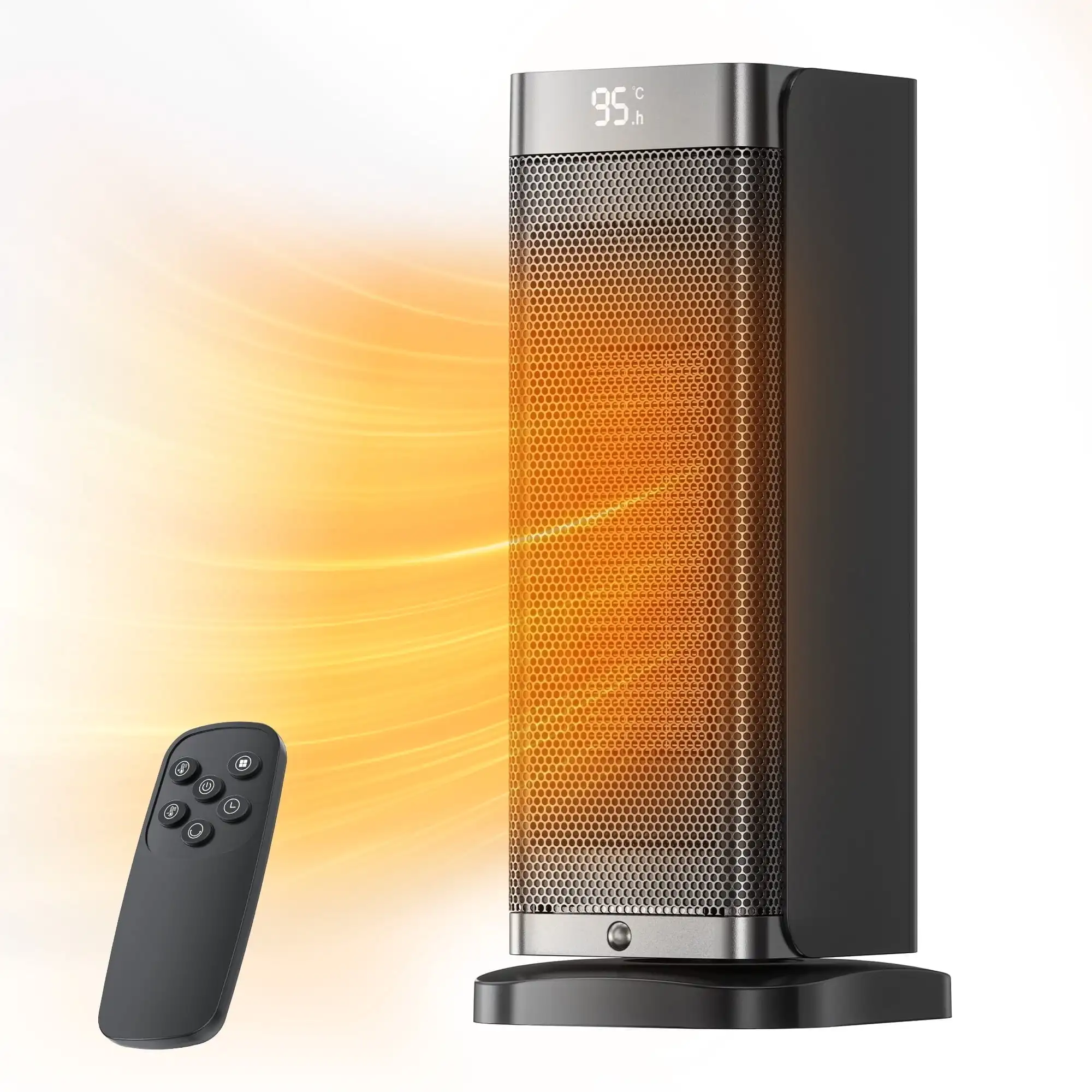 

Space Heater, 1500W Energy-Saving Portable Electric Heater with Thermostat for Bedroom, Living Room