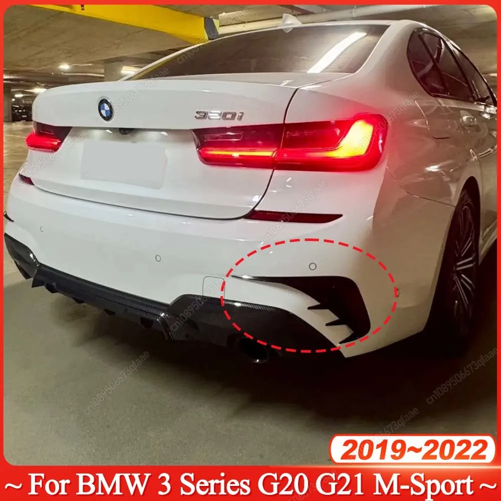 

Rear Bumper Lip Spoiler For BMW 3 Series G20 G21 M-Sport 320e 330e 318i 320i 325i 330i 340i 2019-2022 Air Vent Outlet Cover Trim