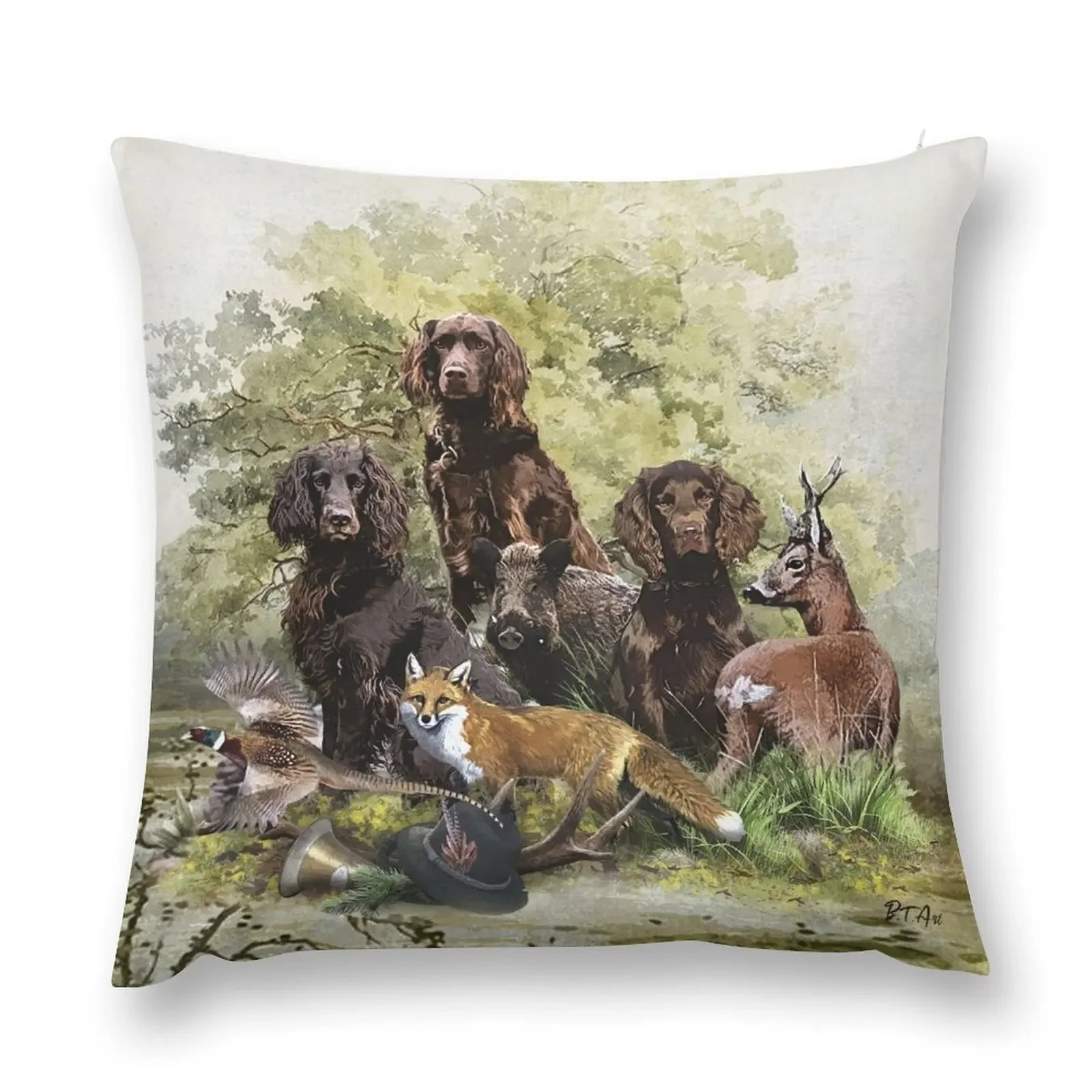 German Spaniels ( Deutscher Wachtelhund ) Throw Pillow Luxury Cushion Cover christmas pillowcases pillows decor home pillow