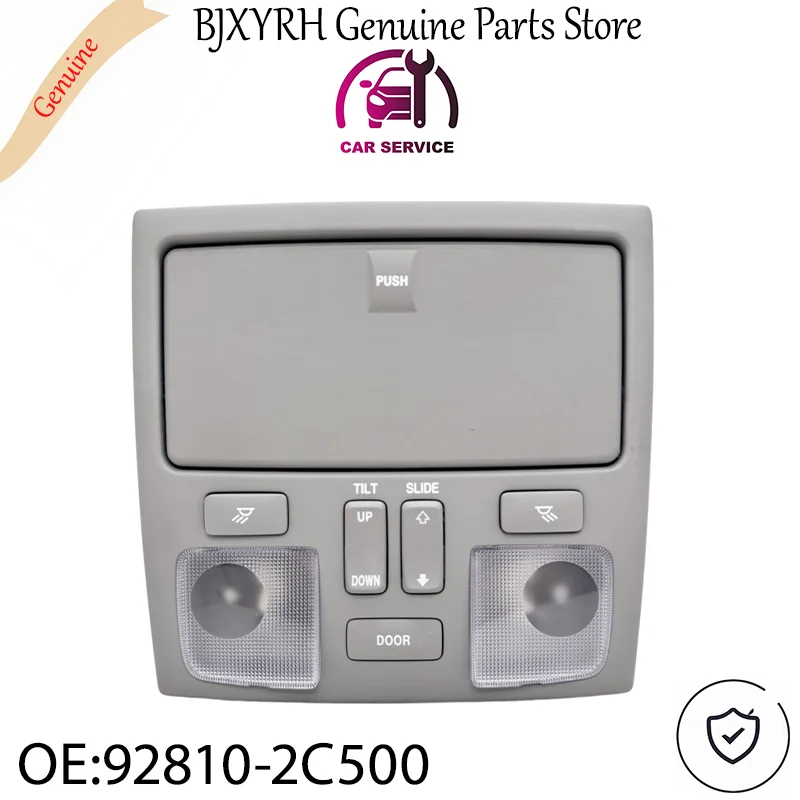 928102C500 Gray New Overhead Console Lamp Assembly for Hyundai Tiburon 2001-2008 OEM 92810-2C500