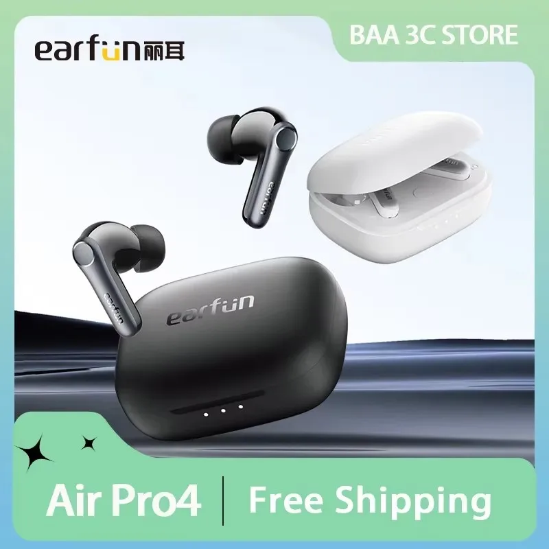 EarFun Air Pro 4 Wireless Earphone Bluetooth Active Noise Reduction HI-FI Earphone E-sports IPX5 Gamer Earbud PC Accessories