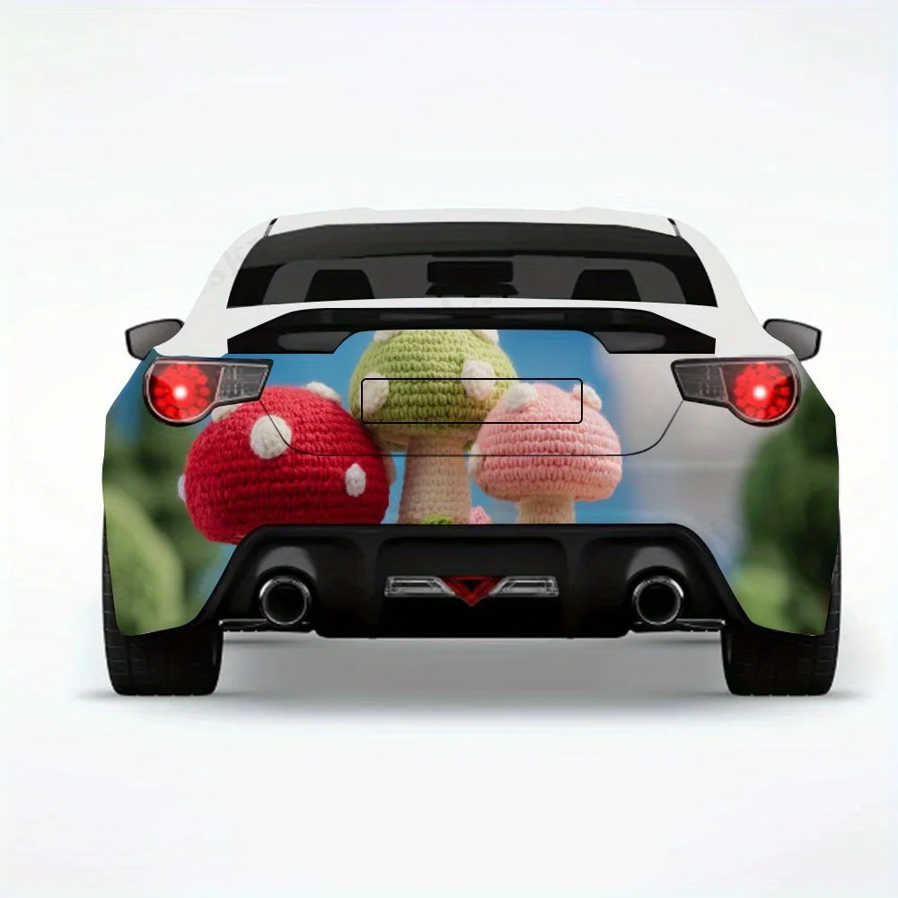 

Mushroom House in Forest- Vinyl Decal for Car Rear, Waterproof Self-Adhesive Vinyl Stickers for Vehicle Tail and Bumper, Decorat