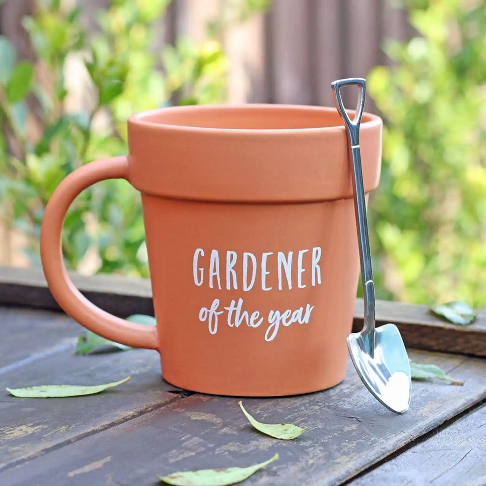 

Gardener Coffee Mug Gift Funny Plant Pot Mug with Shovel Spoon Novelty Ceramic Mug for Men Women Birthday Christmas Gift Dad Mom