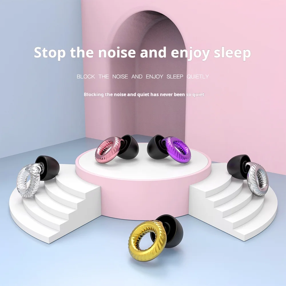 New Noise Cancelling Earbuds Reusable Flexible Silicone Hearing Protection for Concerts, Work, Size Earbuds with Small Case, 30d