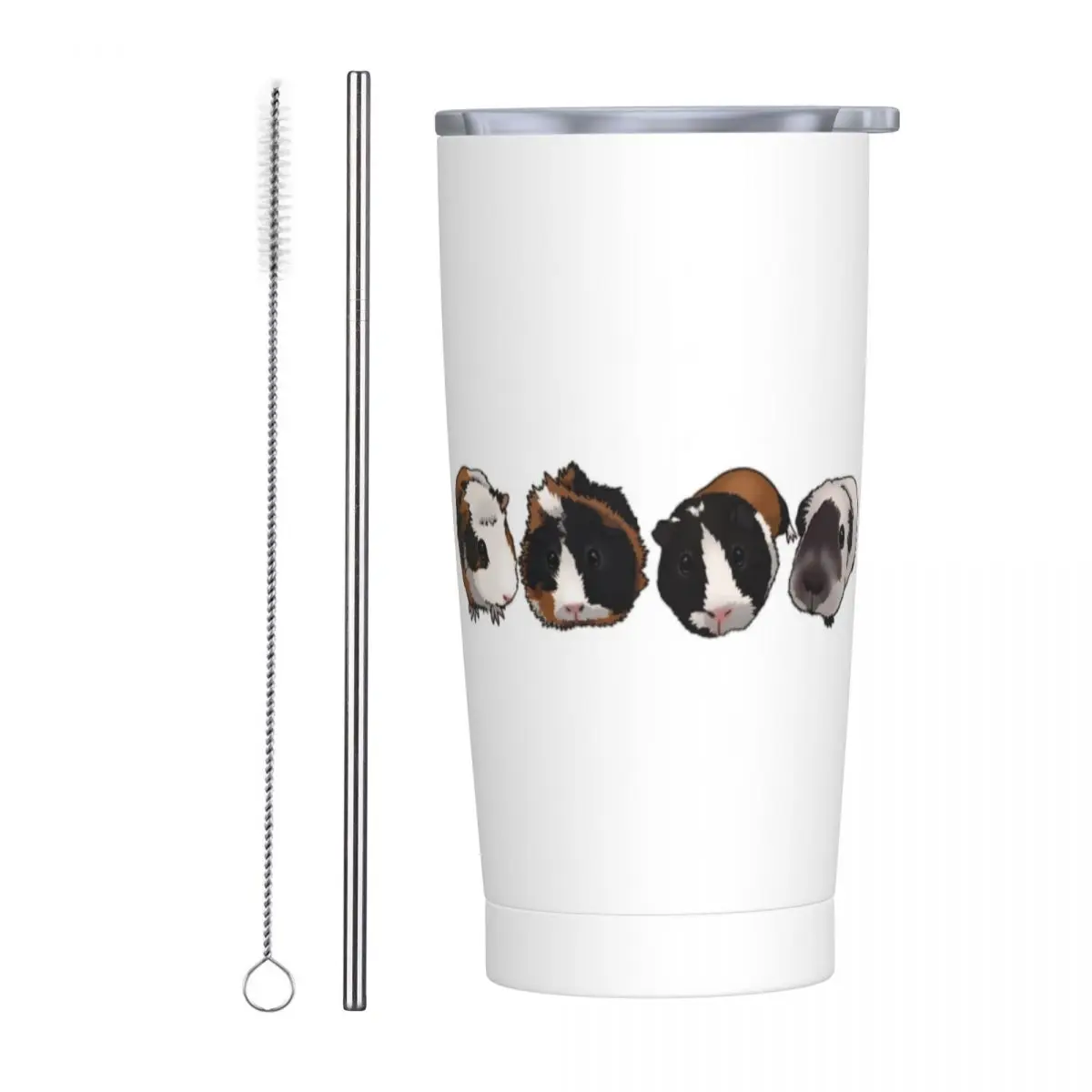 Hamster Stainless Steel Tumbler Vacuum Insulated Mug Thermal Cold Cups Straws With Lid 20oz