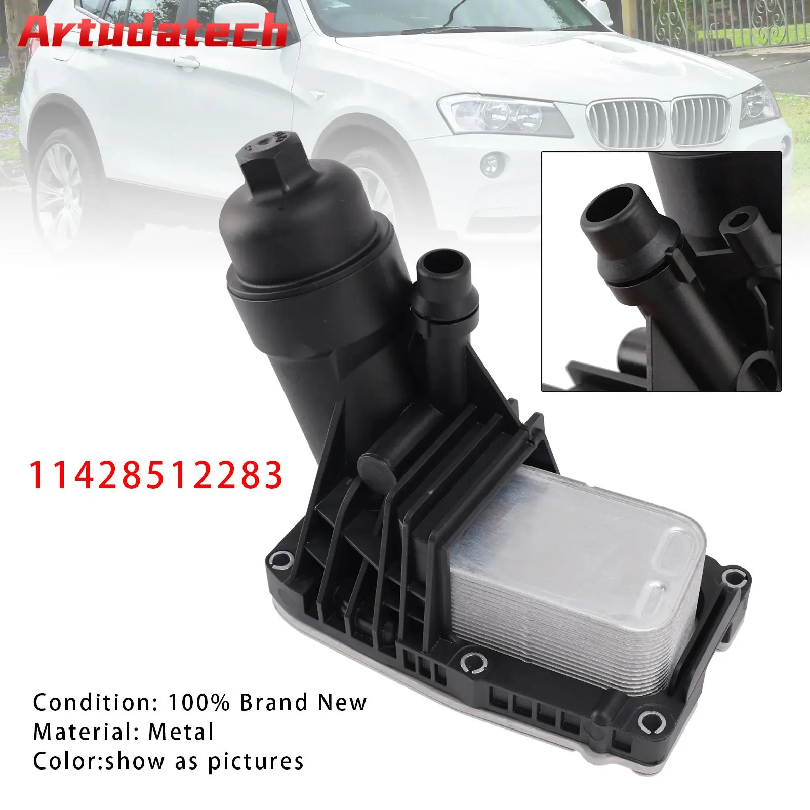 

Корпус и прокладки масляного фильтра Artudatech 11428512283 для BMW X3 F25 2009-2017 2016 2015 2014 2013 2012 2011 7810481