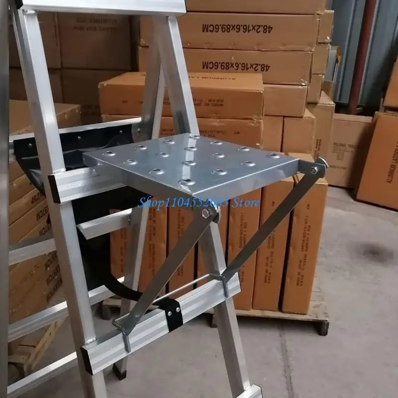 Lightweight Aluminum Utility Tray Rusts Proof Ladder Parts Ladder Shelf For Step Ladders With Quick Installation 
