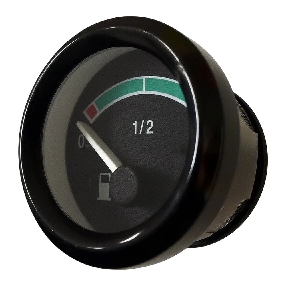 JYK-3G Round Black Face Fuel Level Gauge for Cars and Generators Supporting Both 12V and 24V Input with Direct Connector