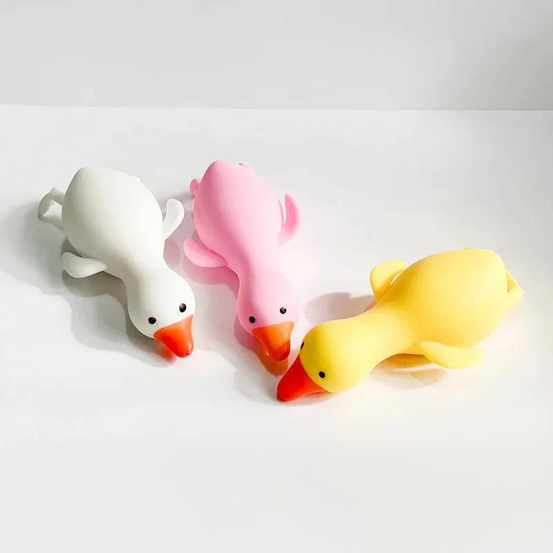 Pinching and decompression, venting, slow rebound, big white goose toys, Lala duck cartoon children\'s stress relief toys