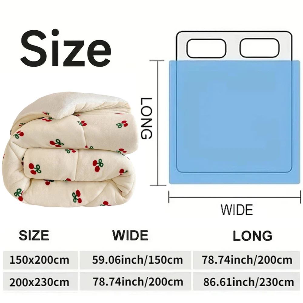 2026 Thicken Milk Fleece Winter Blanket Warm Artificial Lamb Cashmere Weighted Blankets for Bed Soft Warmth Comforter Duvet Core