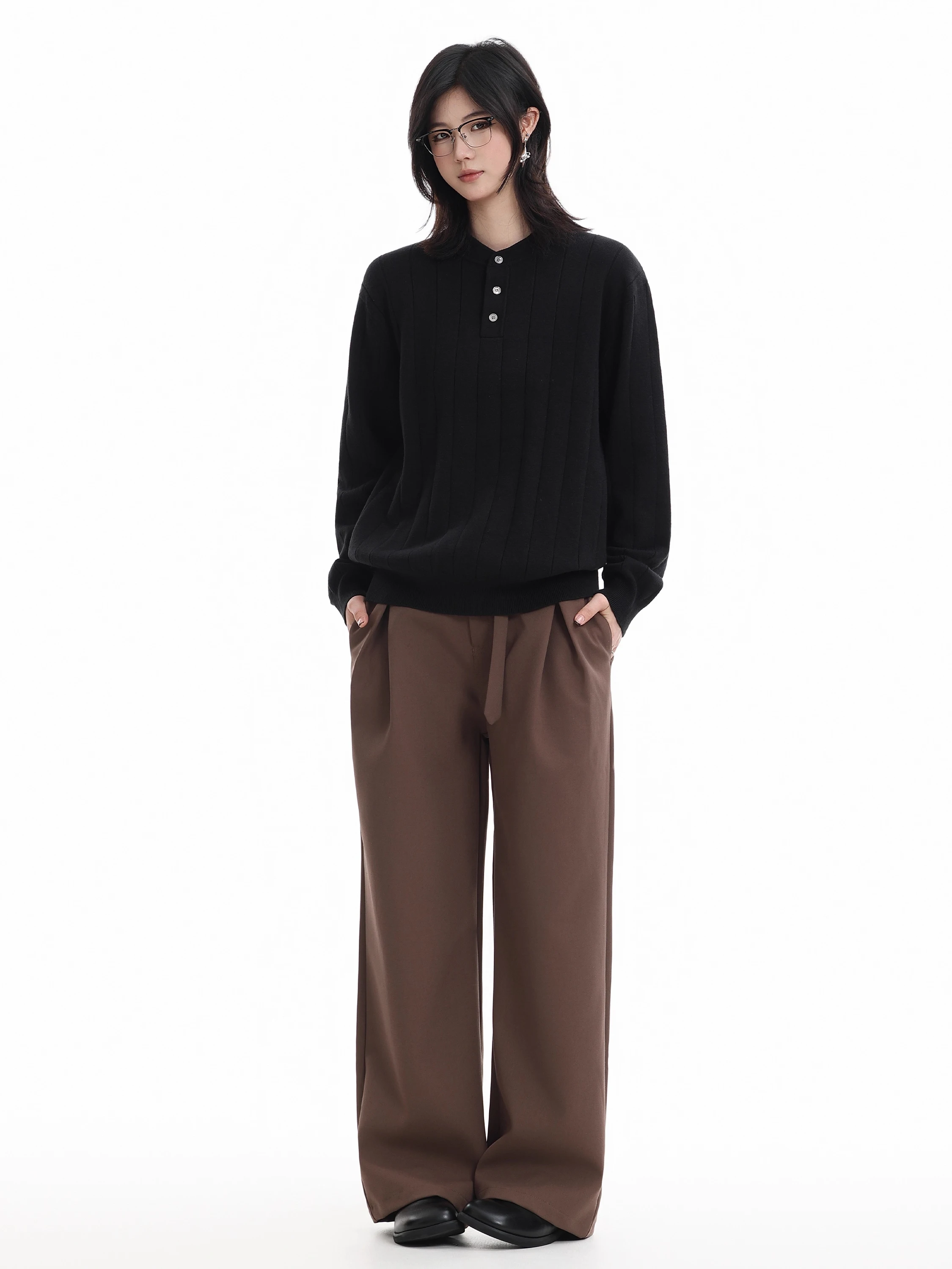 

Ретро американская вязаная текстура свободная длинная основа Sve irt для мужчин и женщин осенний сезон универсальный удобный молодежный сле