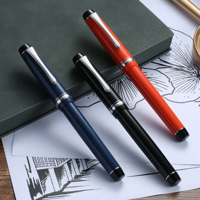 

PILOT CUSTOM 91 Fountain Pen 14k Silver Gold Nib Ink Pens FKVHN-12SR Black Cute Writing Resin Calligraphy Pen Stationery Gift