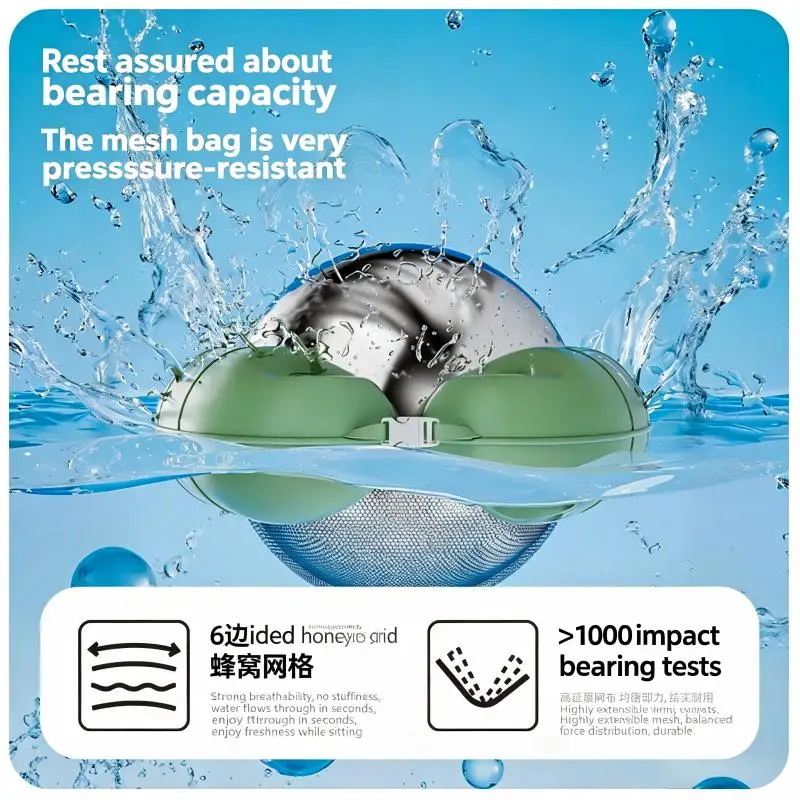 U Shape Press Inflatable Hammock Thick PVC Adult Water Sofa Float Mattress Outdoor Pool Lake Beach Floating Entertainment Toy view 5