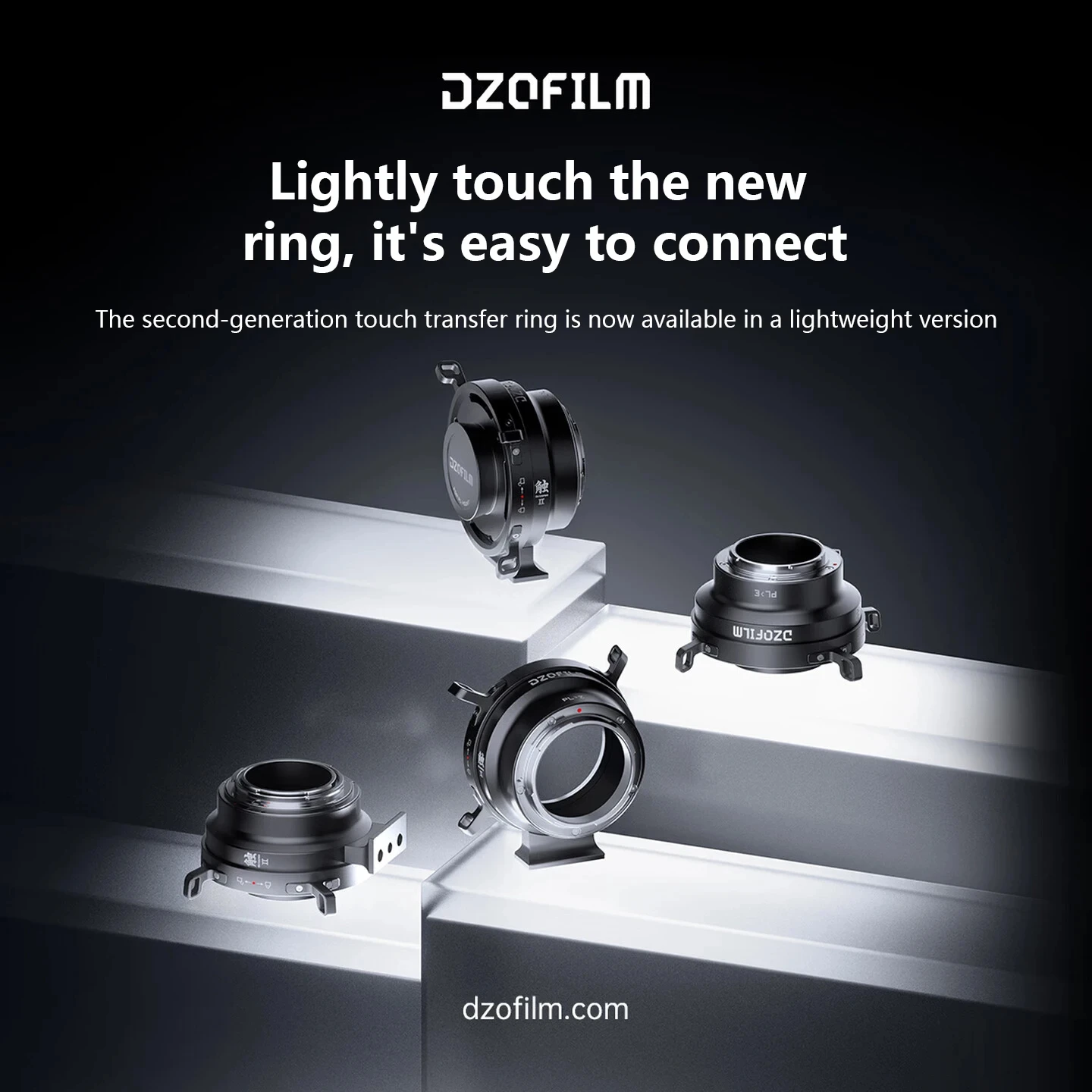 DZOFILM Octopus II Lens Adapter PL-E/L/Z/RF Mount for PL Mount Lens to Sony E Panasonic L Nikon Z Canon RF Cameras