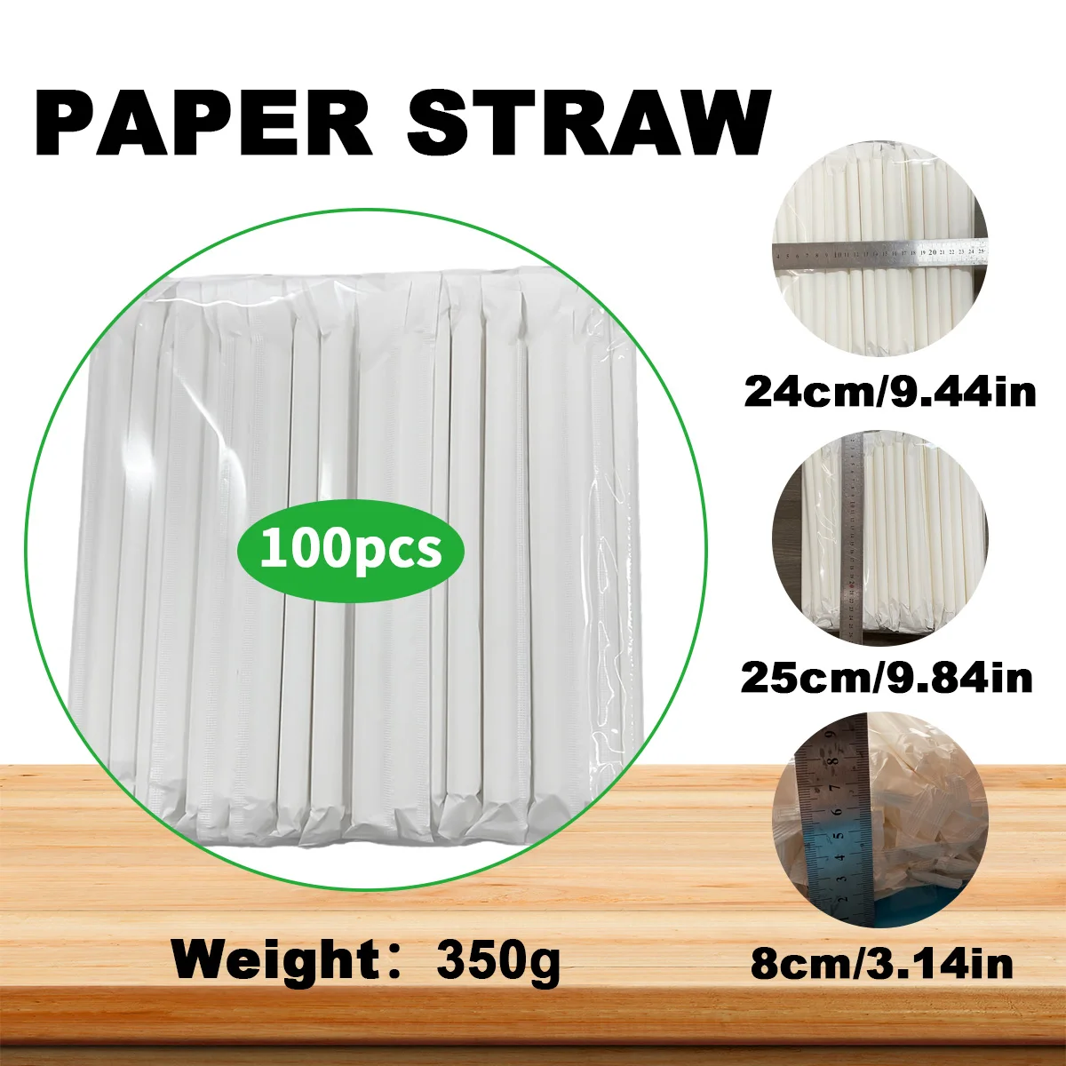 2000pcs Paper Straws White Single Packing Coffee Wine Restaurant for Wedding Birthday Bar Party Wedding Decoration Supplies