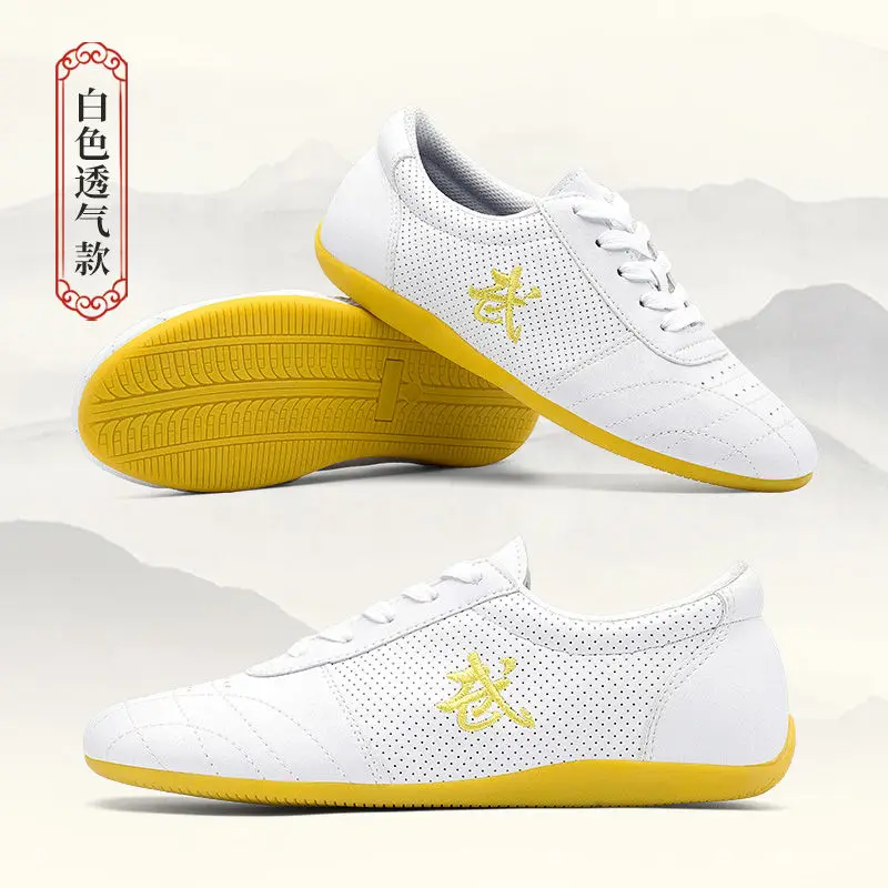 Adult Wushu Shoes Chinese Traditional Old Beijing Taiji Kung Fu Team Performance Men's Women's Taiji Shoes
