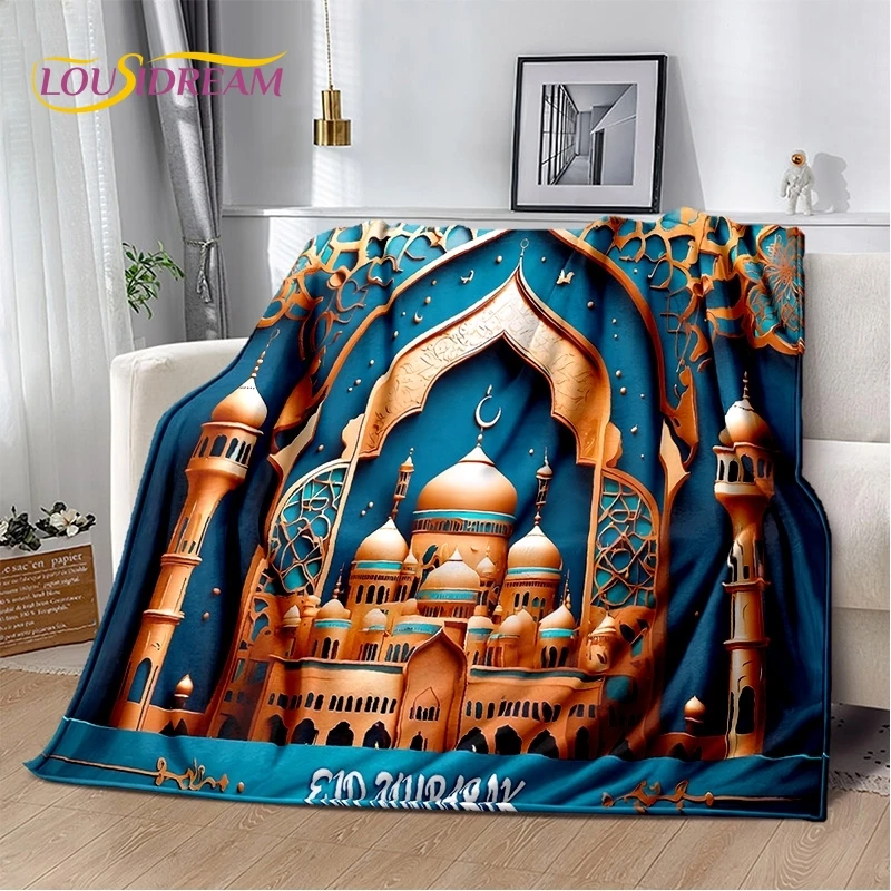 HD Muslim Islam Prayer Kneeling Poly Mats Mandala Soft Blankets,Keep Warm Throw Blanket for Picnic Beds Sofa Home Bedroom Gift