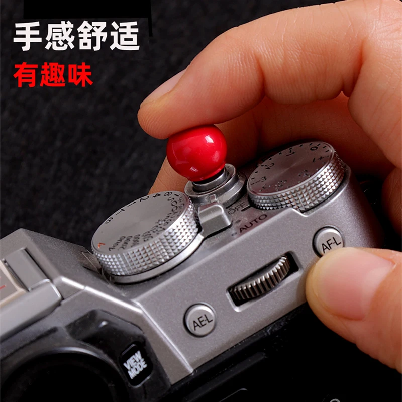 กล้องชัตเตอร์ปุ่ม Handmade ทองแดงสำหรับ Fujifilm XT5 XT4 XE2 X-E3 XT10 XT20 XT30II X100F X100V X-PRO2รองเท้าร้อนฝาครอบ