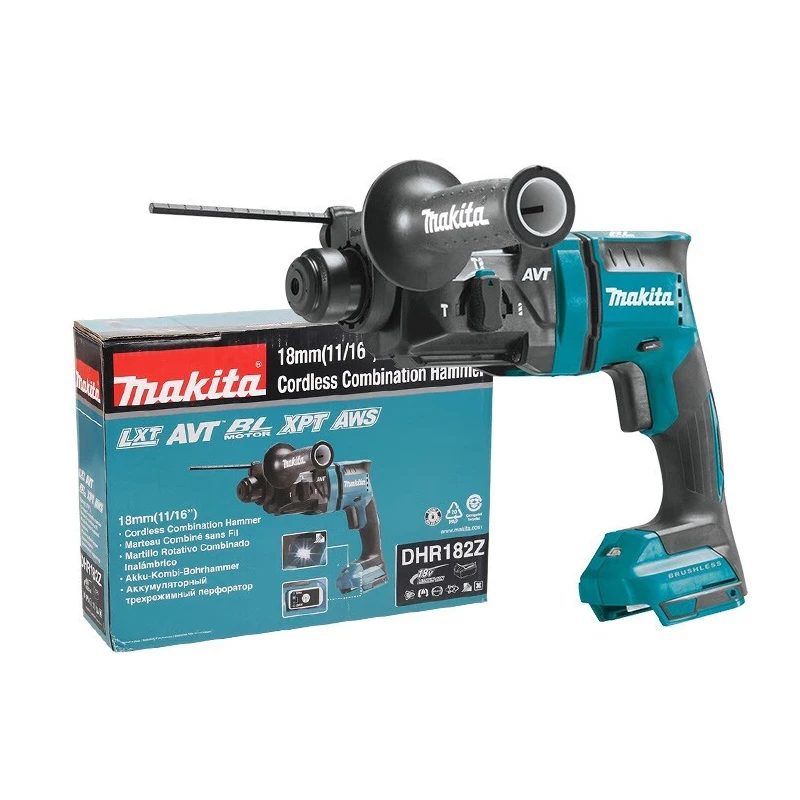 Makita DHR182 Rechargeable Electric Hammer Brushless Three-purpose Shock Absorbing Impact Drill