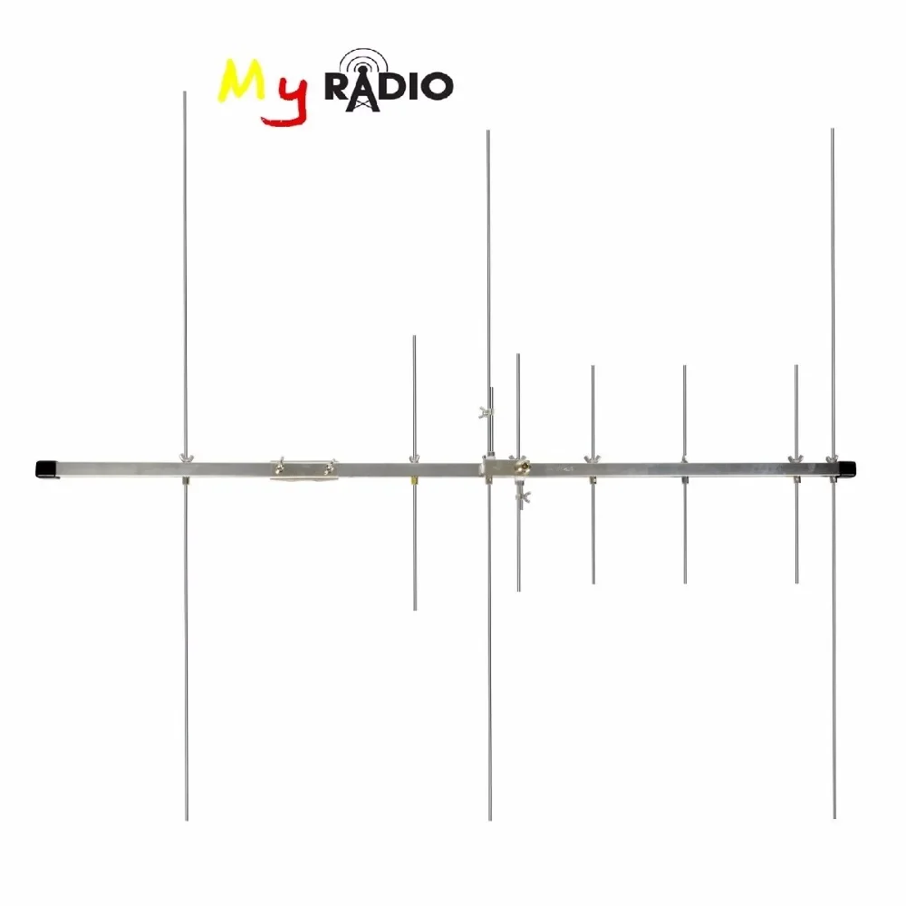 Imagem -06 - Antena de Radioaficionado Yagi de Doble Banda 2m 70cm Vhf Uhf Alta Ganancia Elementos Mástil de Base Vertical Gmrs para Repetidor Escáner ht Satélite