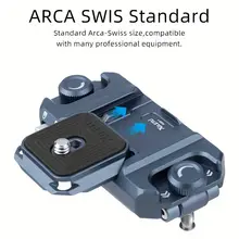 범용 DSLR 카메라 짐벌 Arca 스위스 퀵 릴리스 플레이트 클램프 퀵 스위치 삼각대 슬라이더 마운트 어댑터 카메라 클램프