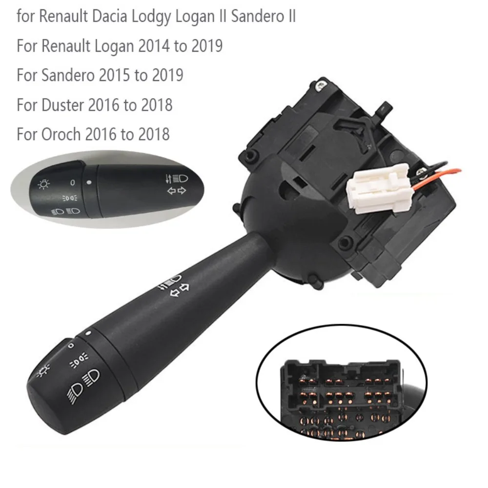 For Renault Dacia Lodgy Logan II Sandero II Oroch 2016 2017 2018 Steering Column Turn Signal Switch Replacement Car Accessories