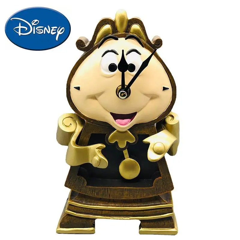 25cm Disney Beauty And The Beast Cogsworth Clock Anime Action Figures Candle Lumiere Model Collection decorazione regalo giocattoli per bambini