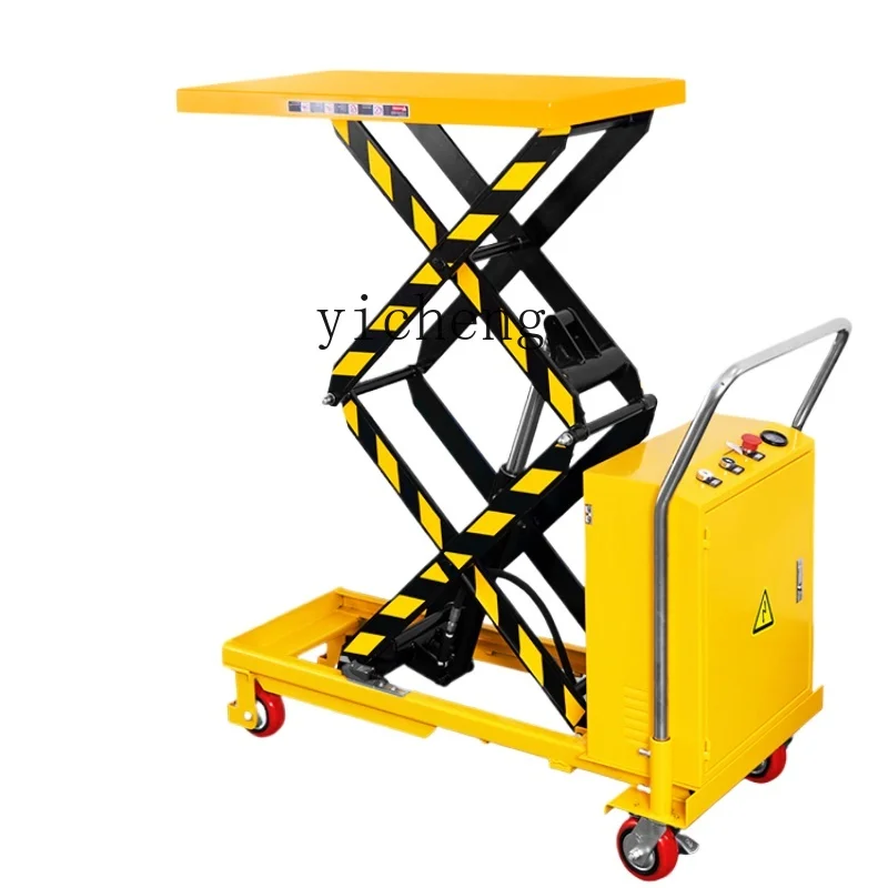 

ZF Mobile Electric Lift Small Flat Wagon Fixed Scissor Trolley