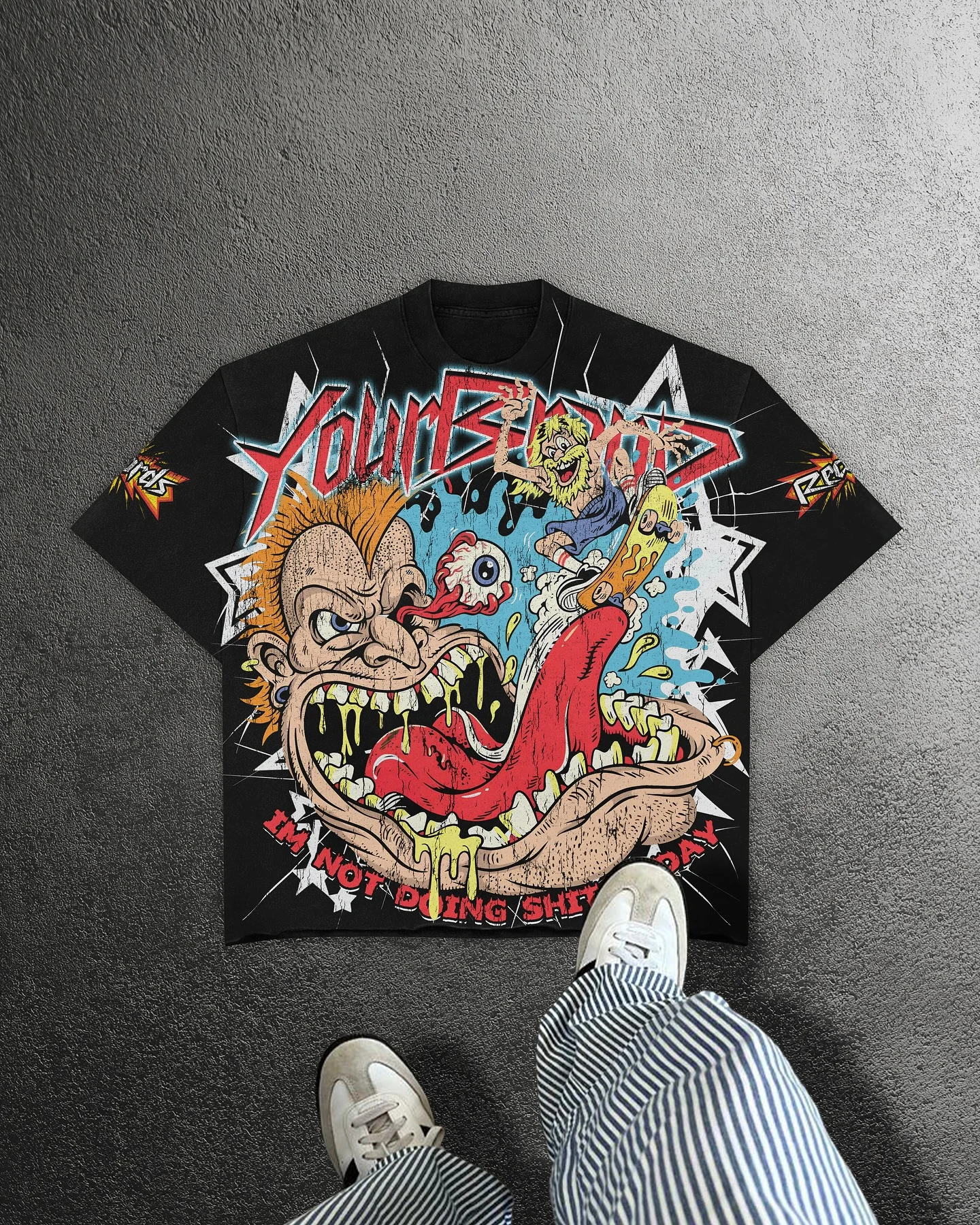 

Футболки с американским уличным рисунком High Street, футболка большого размера, хлопковая футболка с короткими рукавами для пар, топ в стиле хип-хоп, рок, y2k