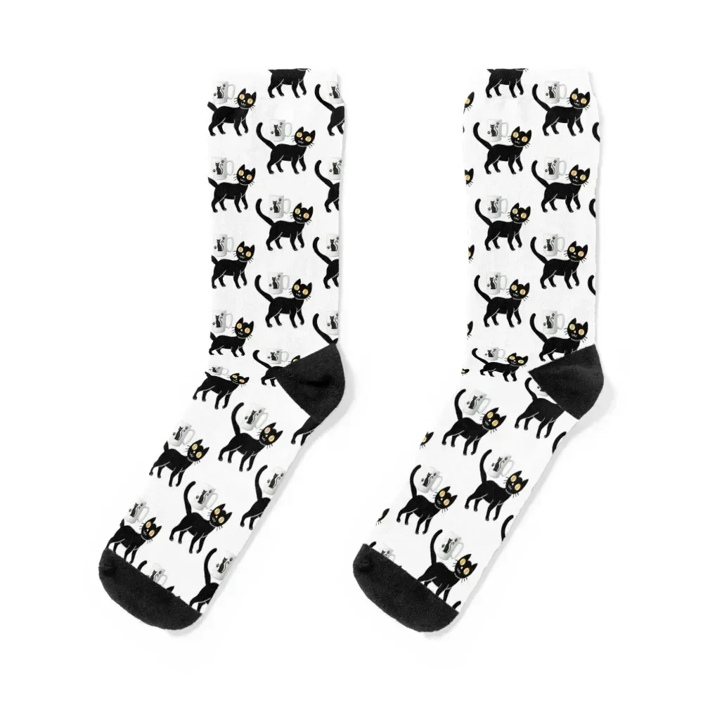 

jiji Cute Cat Socks happy Men's winter Luxury Woman Socks Men's