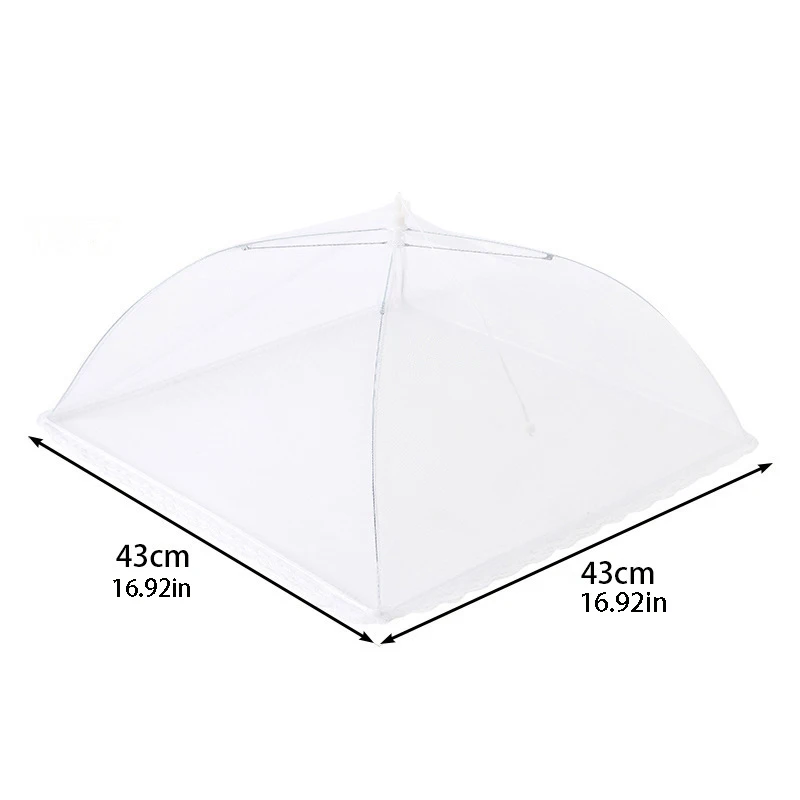 Foldable Mosquito Net Cover, Insect-Proof Kitchen Food Cover, Desktop Fly-Proof Umbrella Cover, Kitchen Food Protection Gadget, with a Mesh That Is Transparent and Breathable, Preventing Food from Getting Stuffy Inside the Cover, Suitable for Home Dining Tables and Garden Gatherings
