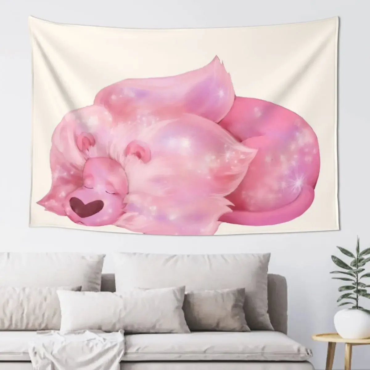 

Sleeping Lion - Steven Universe Tapestry Cute Room Decor Bedroom Decoration Decorative Wall Tapestry