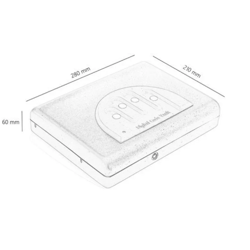 Combination Password Safe Safety Gun Key Valuables Jewelry Box Portable Safe Storage Box