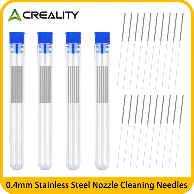 

﻿ 5/10/15/20PCS Nozzle Cleaning Needle 0.4mm Stainless Steel Needle Cleaner E3D V6 Nozzle MK8 Nozzle Drills Needle For 3D print