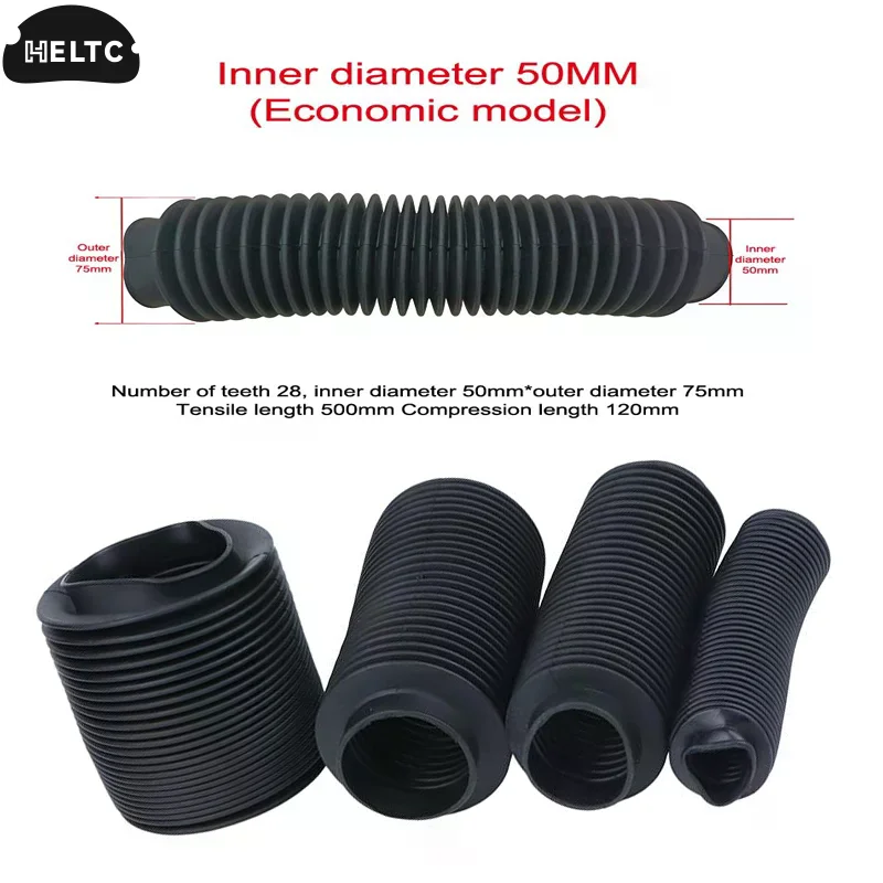 Dustproof  Rubber Corrugated Sleeve Flexible Moulded Protective  Bellows Rubber Nitrile Oil Resistant Dust Cover Tubes And Hose